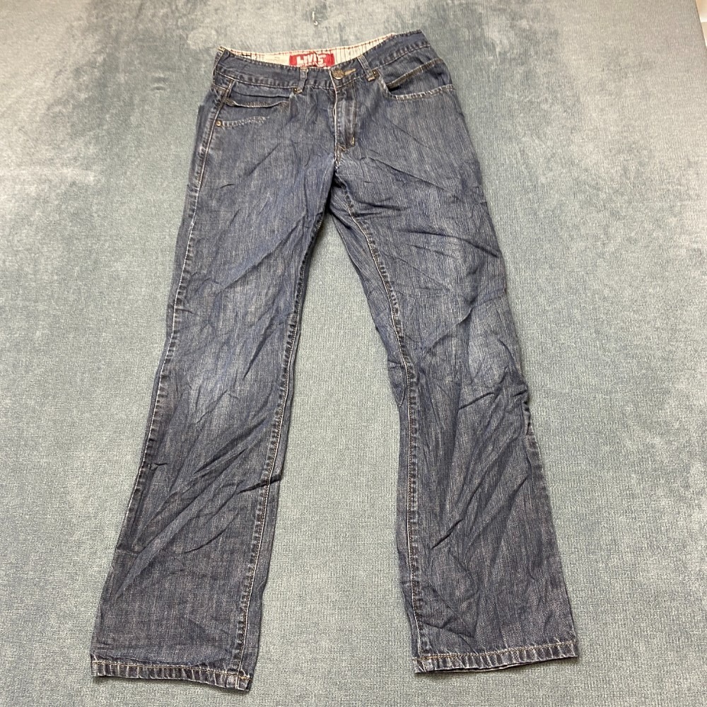Levi's 514 Straight Jeans Boys 16 28x28 Blue Denim Cotton Mid Rise Slim Fit